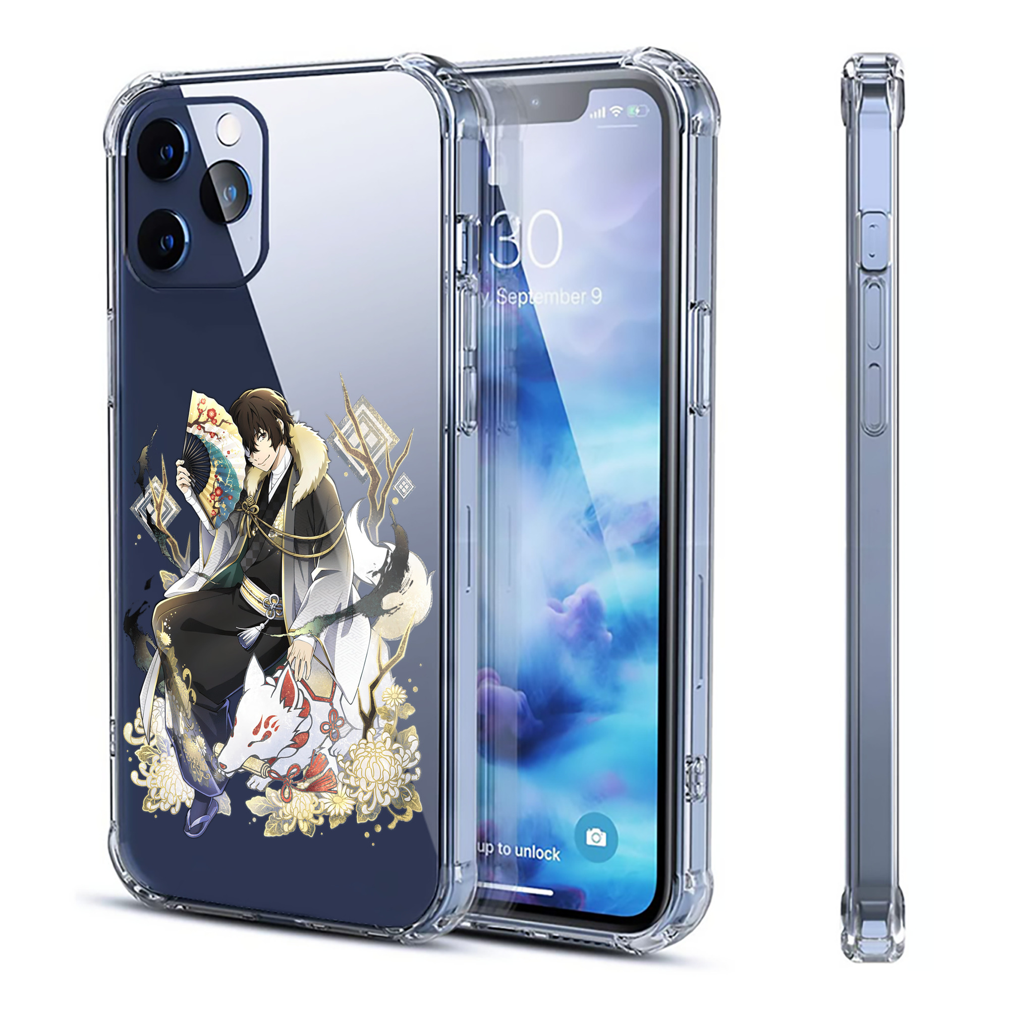 （画像用） 文豪ストレイドッグス Bungo Stray Dogs 【iPhone 12シリーズ対応】透明スマホケース（クリアソフトケース）